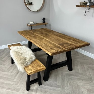 Alexandra A Frame Rustic Bench