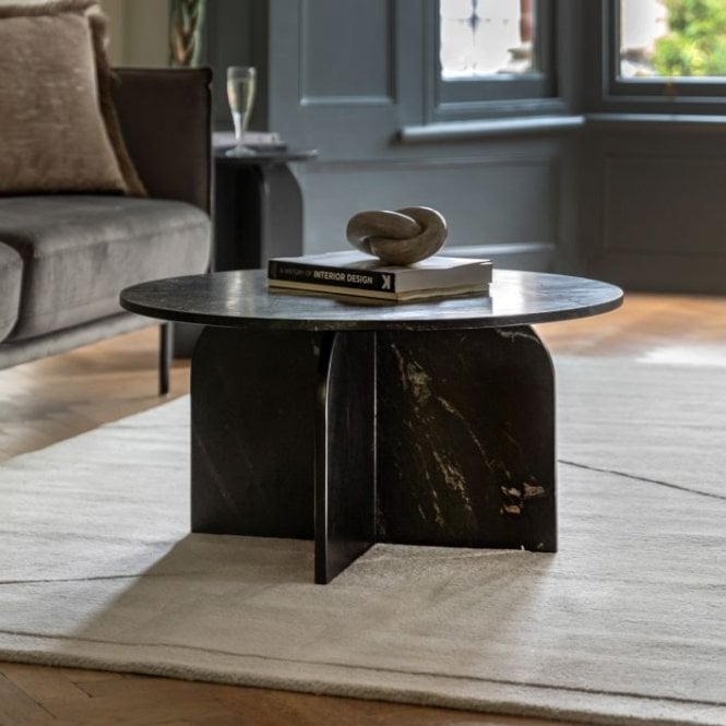 Alexandria Marble Coffee Table - Black
