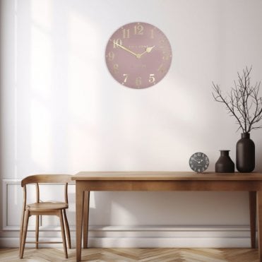 Arabic Thomas Kent Wall Clock - Blush Pink
