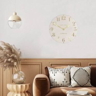 Arabic Thomas Kent Wall Clock - Oatmeal