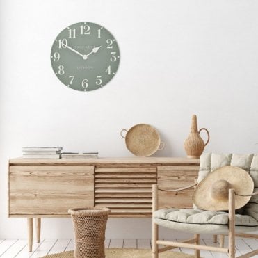 Arabic Thomas Kent Wall Clock - Seagrass