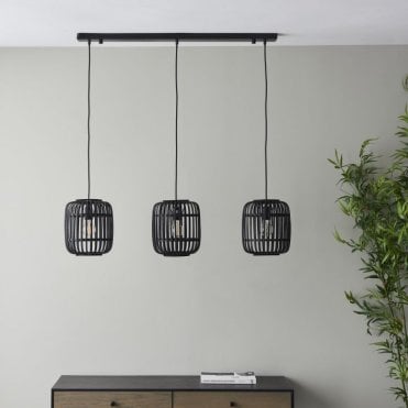 Bamboo Trio Pendant Light