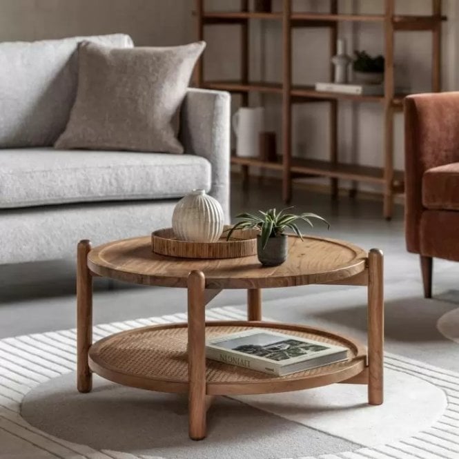 Boho Wicker Coffee Table