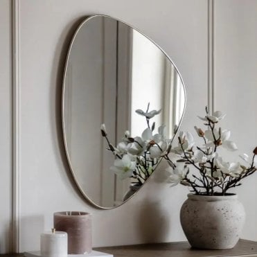 Brass Pebble Mirror