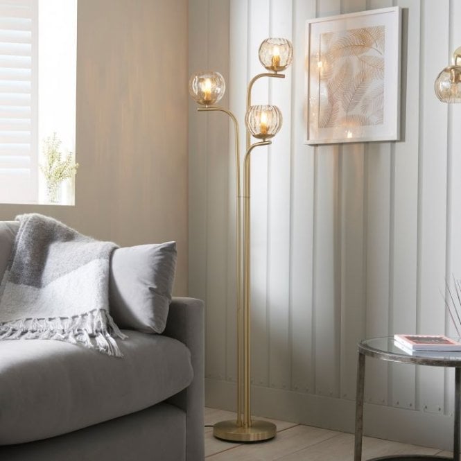 Brushed Brass Floor Lamp