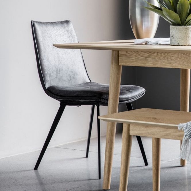 Brushed Leather Dining Chair - 2pk