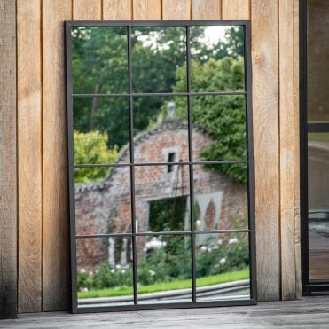 Burford Black Outdoor Mirror