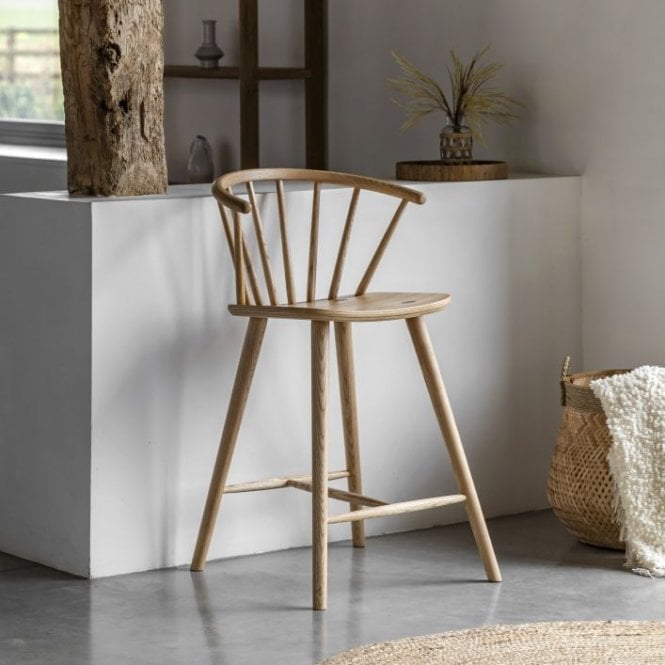 Callie Wooden Bar Stool