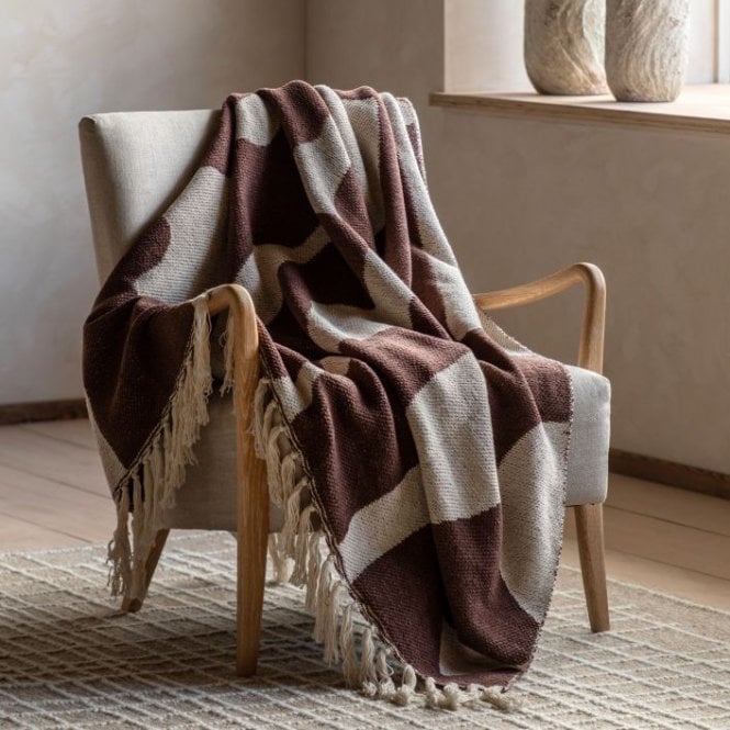 Chocolate Abstract Throw