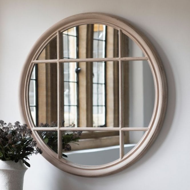 Clay Round Mirror
