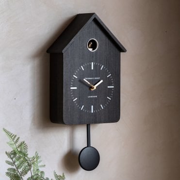 Cuckoo Thomas Kent Clock - Charcoal