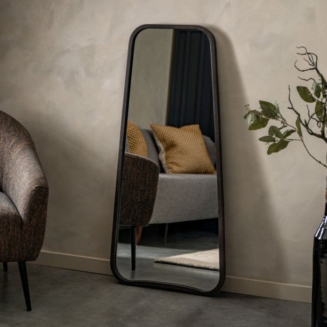 Curva Black Large Mirror