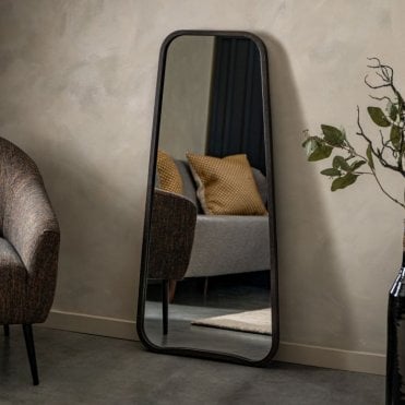 Curva Black Large Mirror
