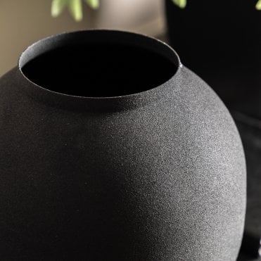 Ebony Set of Two Vases