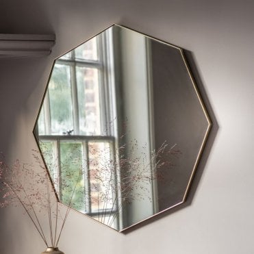 Eden Octagon Champagne Mirror