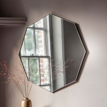 Eden Octagon Silver Mirror