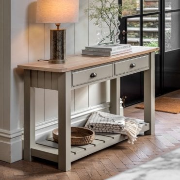 Farmhouse 2 Drawer Console Table