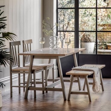 Farmhouse Trestle Dining Table