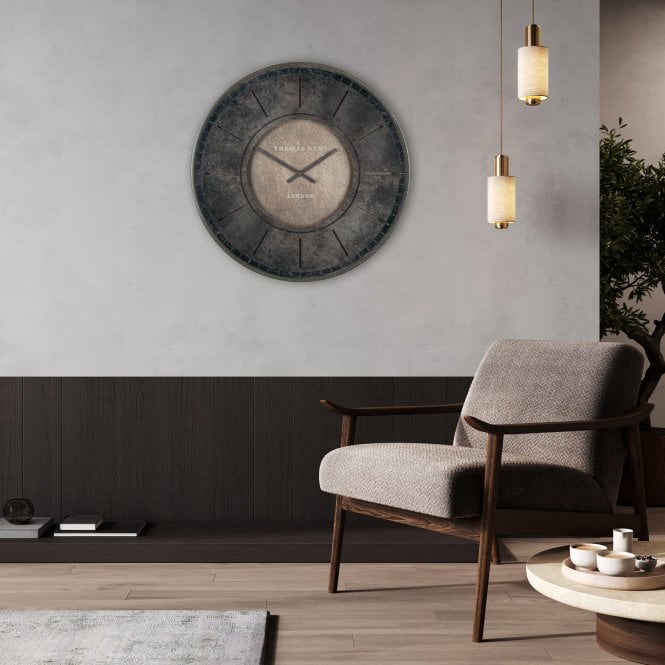 Florentine Thomas Kent Wall Clock - Smoke