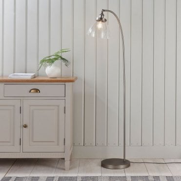 Glass Pendant Floor Lamp