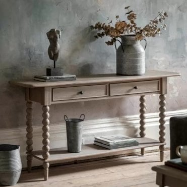 Janey Two Drawer Console Table