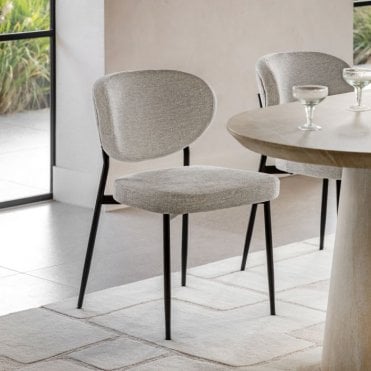 Julia Natural Dining Chairs - 2pk