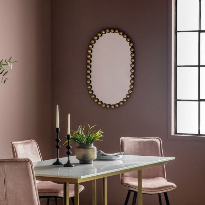 Lettie Rectangular Gold Mirror
