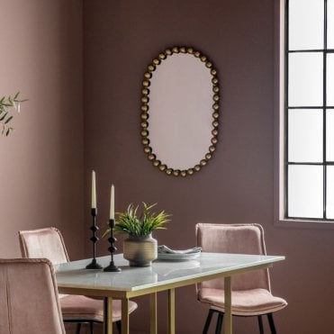 Lettie Rectangular Gold Mirror