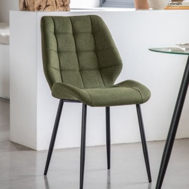 Mid-Century Fabric Dinng Chair - 2pk