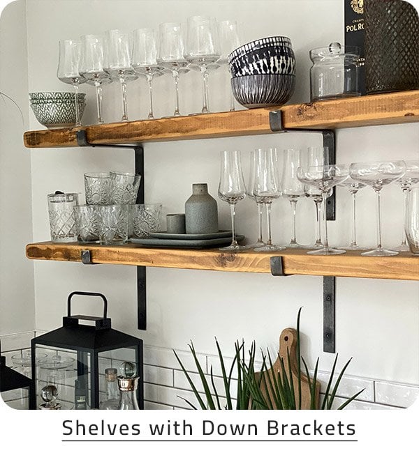 Shelves with Down Brackets