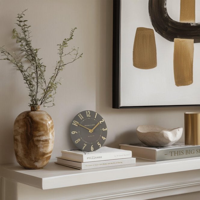 Mulberry Thomas Kent Mantel Clock - Espresso