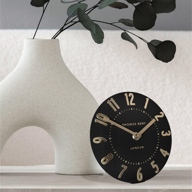 Mulberry Thomas Kent Mantel Clock - Noir