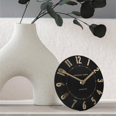 Mulberry Thomas Kent Mantel Clock - Noir