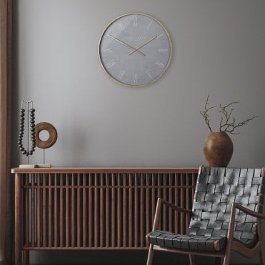Nordic Thomas Kent Wall Clock - Cement