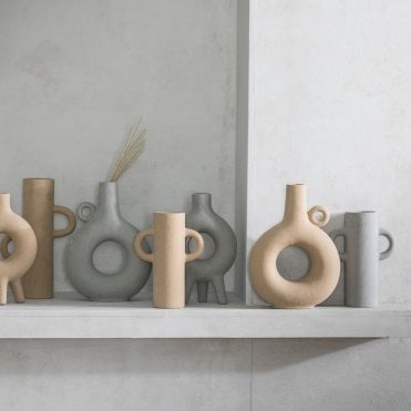 Oatmeal Textured Vase