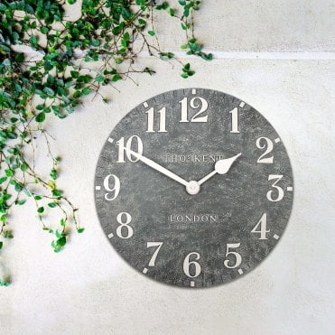 Outdoor Thomas Kent Wall Clock - Arabic - Cement