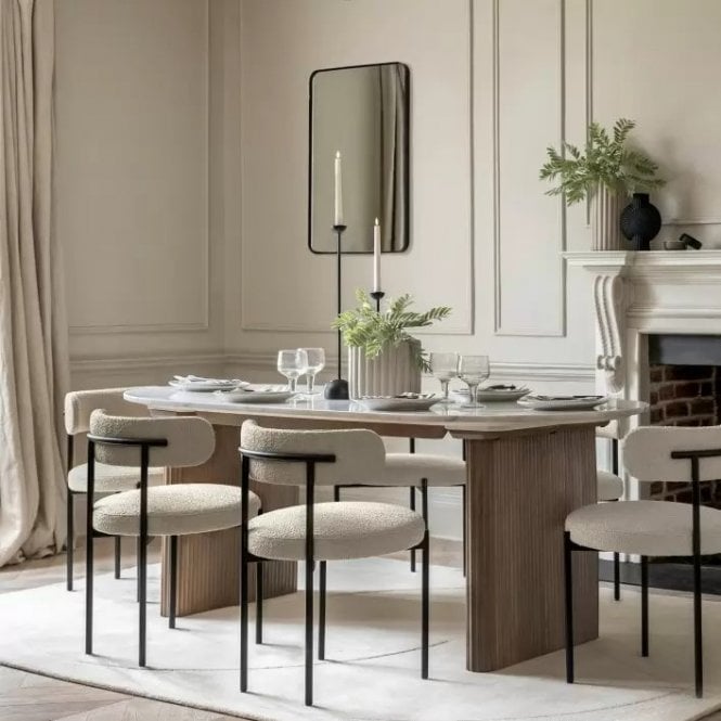 Oval Marble Dining Table