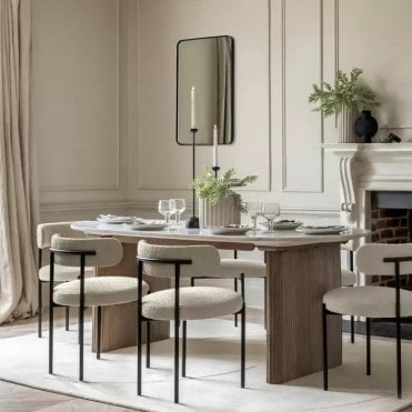 Oval Marble Dining Table