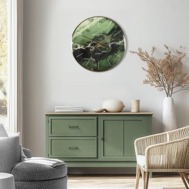 Oyster Thomas Kent Wall Clock - Emerald
