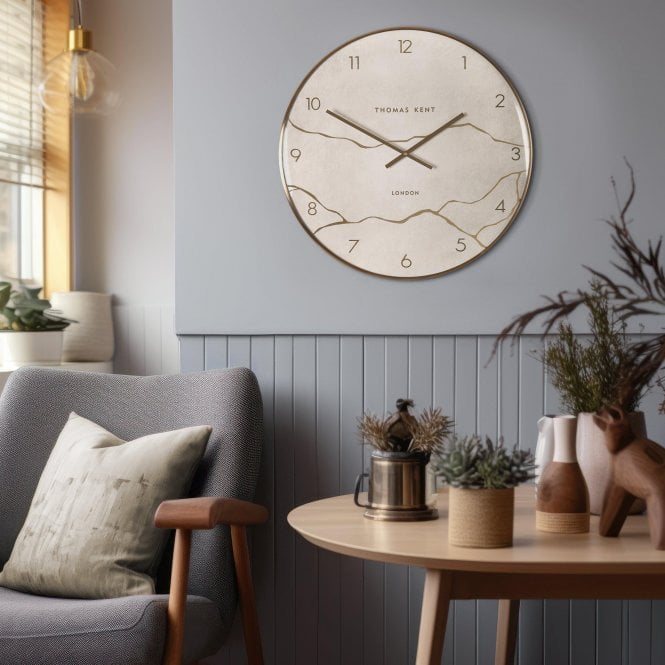 Oyster Thomas Kent Wall Clock - Stone