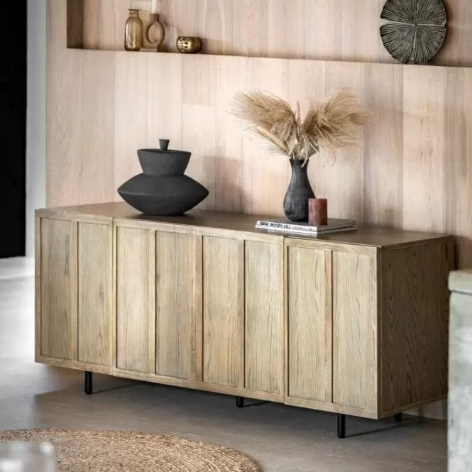 Panelled Four Door Sideboard