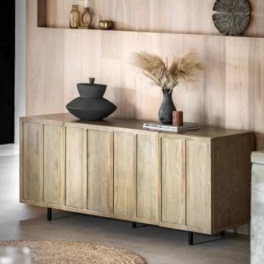 Panelled Four Door Sideboard
