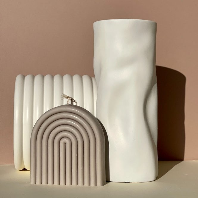 Rainbow Soy Wax Sculptural Candle