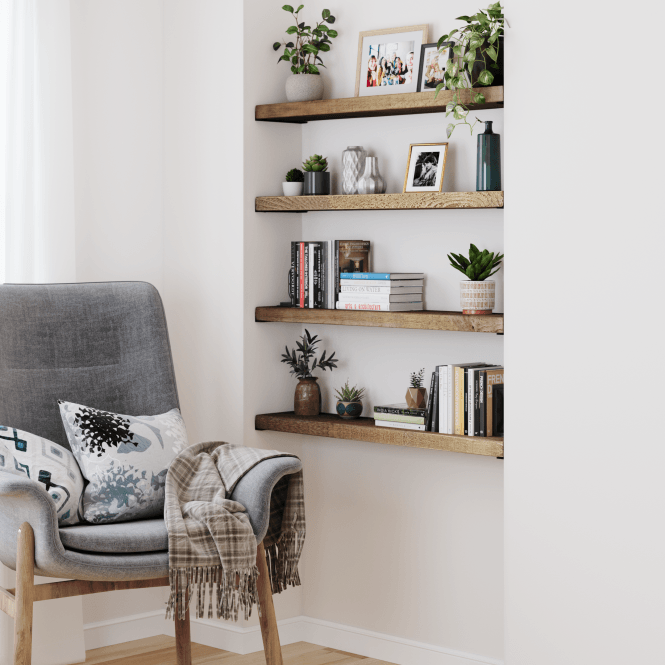 Rustic Alcove Shelf 