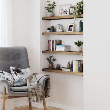 Rustic Alcove Shelf 