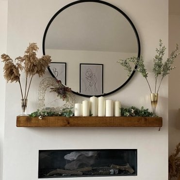 Rustic Chunky Mantel