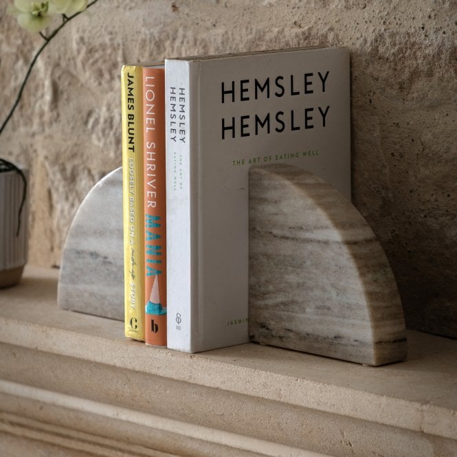 Sandstone Marble Bookends