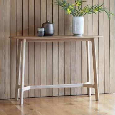 Solid Oak Console Table