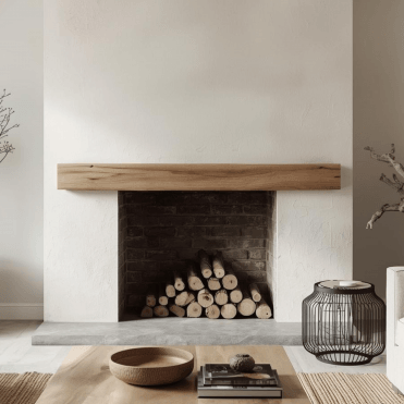 Solid Oak Floating Mantel
