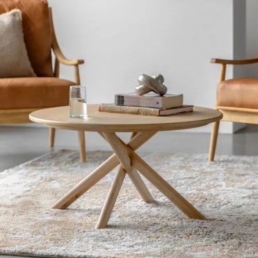 Spider Base Round Coffee Table